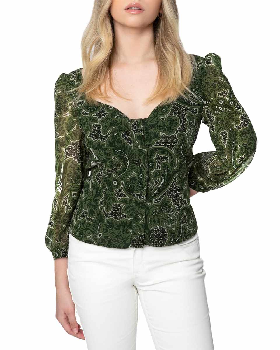 Mallory Sweetheart Bracelet-Sleeve Top